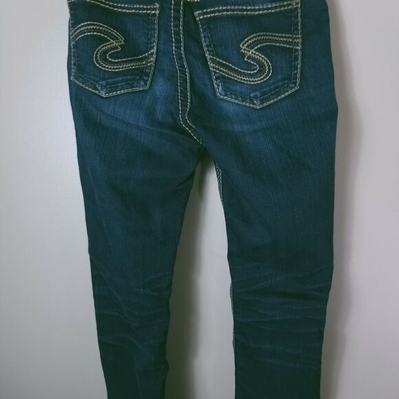 Silver Jeans Women 26 x 29 Suki Super Skinny Super Stretch Blue Denim Pants - Picture 8 of 9